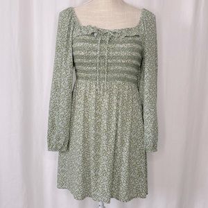 AE American Eagle Green Floral Mini Dress Size XS